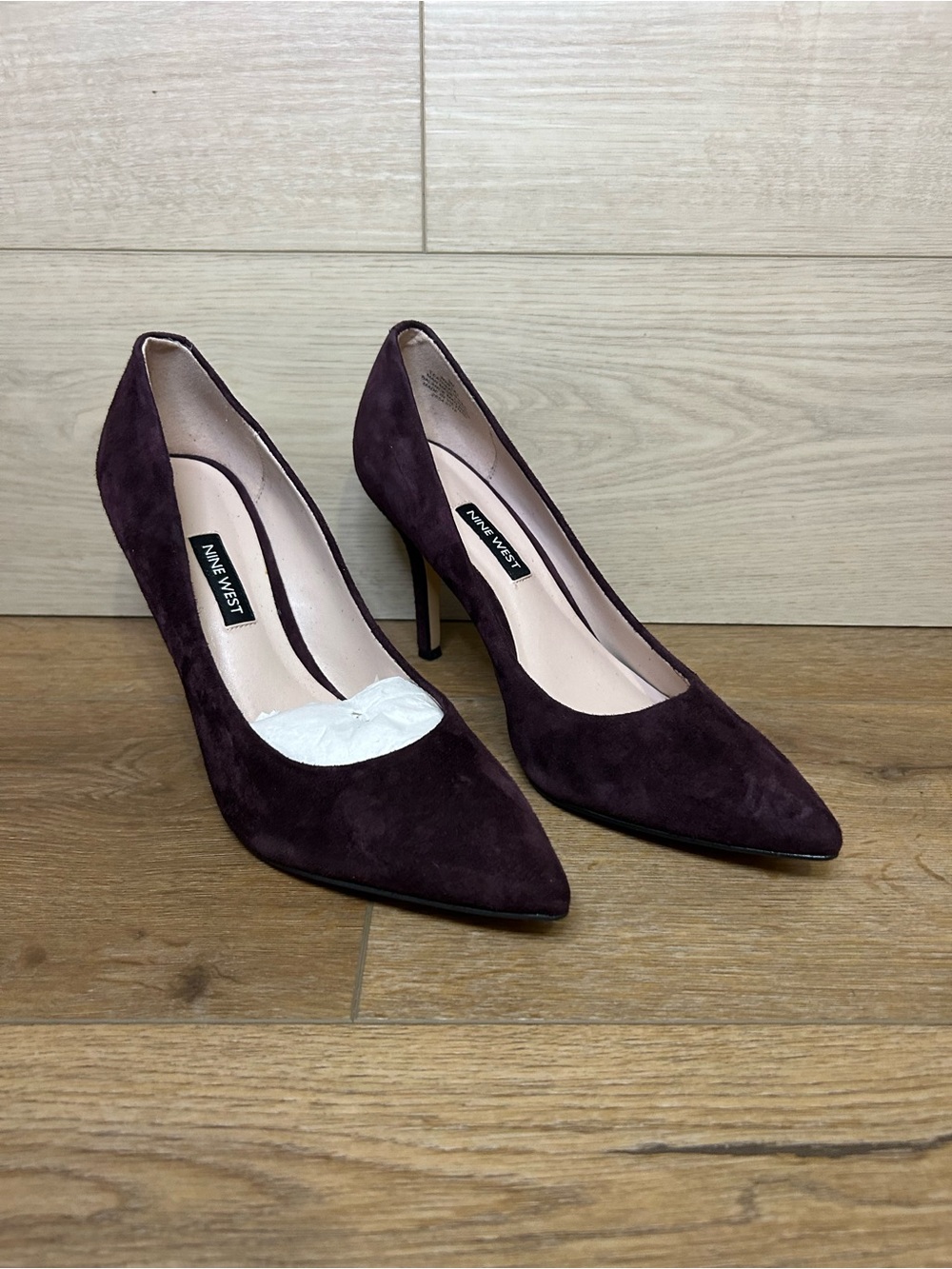 Nine West Purple Suede Flax Pointed Toe Pumps 8M